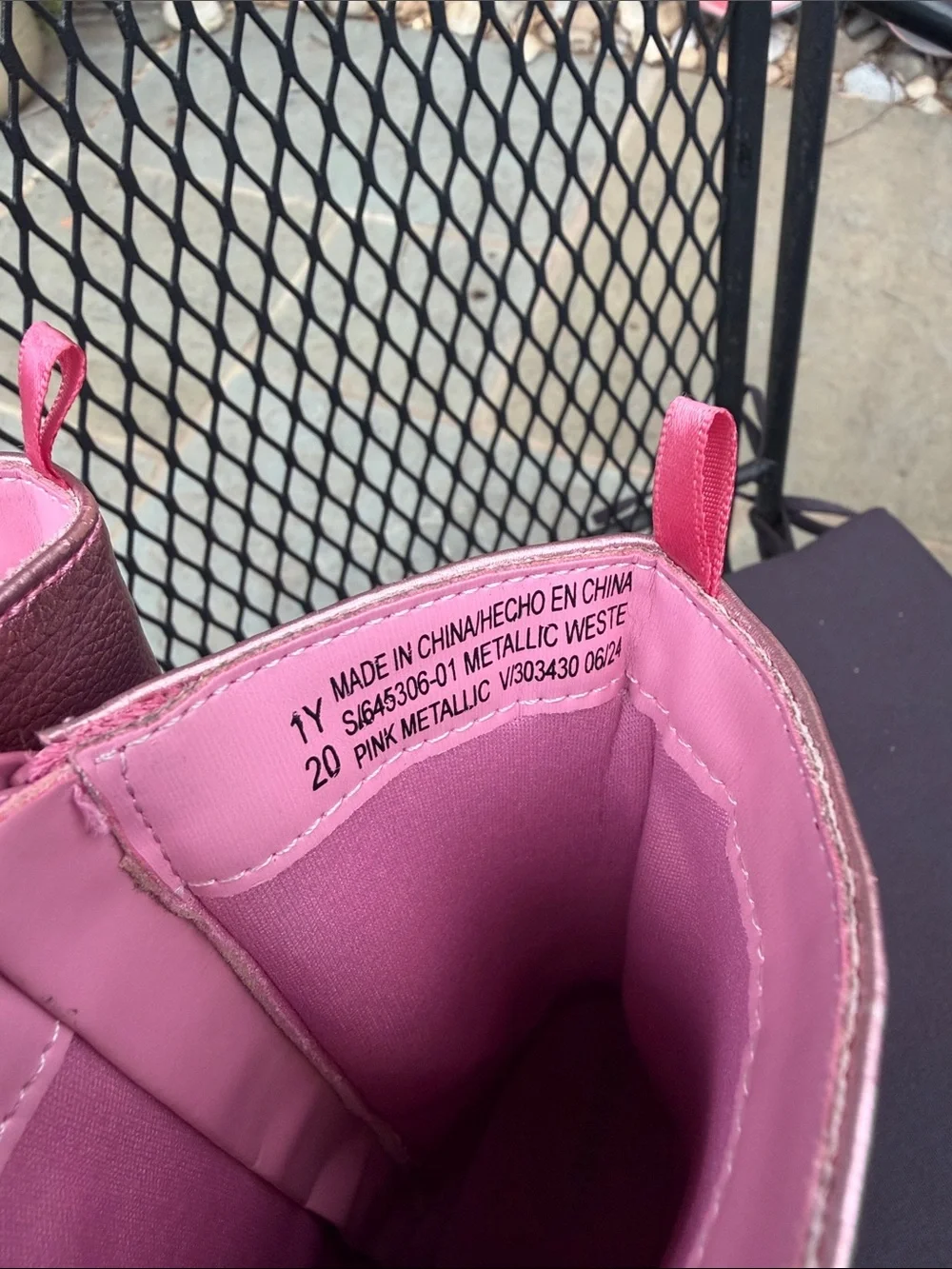 Old Navy Metallic Pink Kids' Western-Style Boots Little Kid size 1
